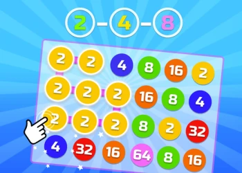 Play 2-4-8 : link identical numbers online for free at PlotyGames