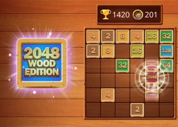 Play 2048 Wooden Edition online for free at PlotyGames