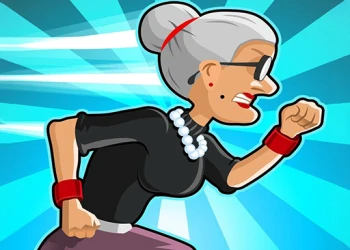 Play Angry Grandmother Run online for free at PlotyGames