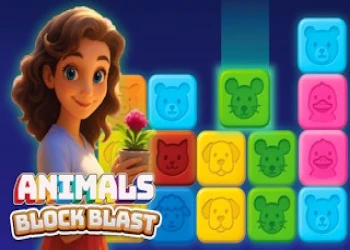 Animals Block Blast - Free match-3 game online at plotygames