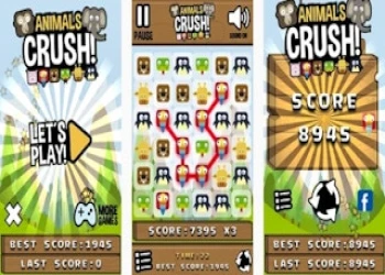 Animals Crush! - Free match-3 game unblocked