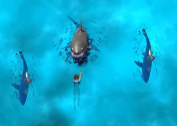 Play Avoid the Sharks online for free at PlotyGames