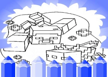 Play Axolotl Minecraft Coloring Pages online for free at PlotyGames