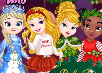 Play Baby Princesses Wonderful Christmas online for free at PlotyGames