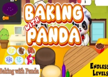 Baking with Panda - Free cooking game online at plotygames
