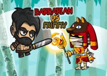 Barbarian VS Mummy - Free battle game online at plotygames