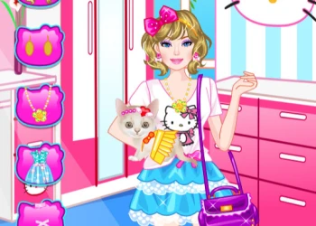 Play Barbie With Kitty online for free at PlotyGames