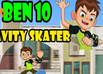 Ben 10 Gravity Skater - Free boys game online at plotygames