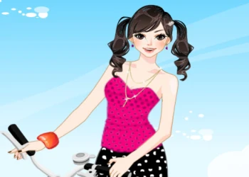 Play Bicycle Girl Dressup online for free at PlotyGames