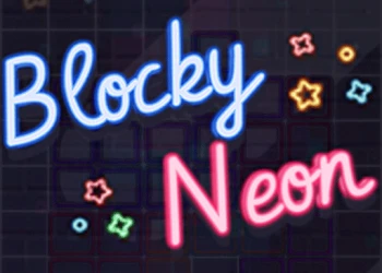 Play Blocky Neon online for free at PlotyGames