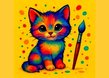 Play BTS Cute Kitty Coloring online for free at PlotyGames