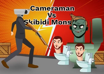 Cameraman vs Skibidi Monster : Fun Battle - Free shooting game online at plotygames