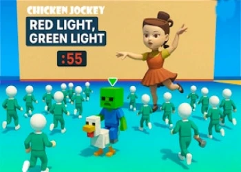 Chicken Jockey: Red Light Green Light - Free addictive game online at plotygames