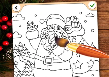 Play Christmas Coloring Game online for free at PlotyGames