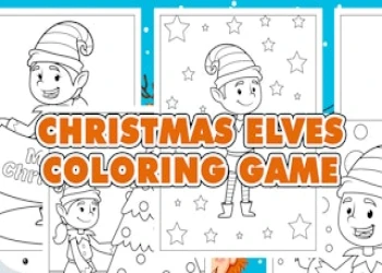 Play Christmas Elves Coloring Game online for free at PlotyGames