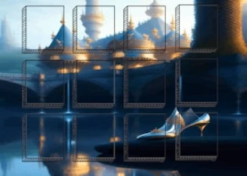 Cinderella Tile Slide Challenge - Free brain game online at plotygames