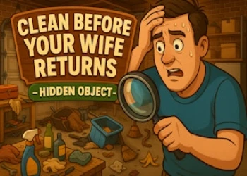 Clean Before Your Wife Returns - Hidden Object - Free hidden-object game online at plotygames