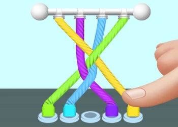 Play Color Rope Puzzel online for free at PlotyGames