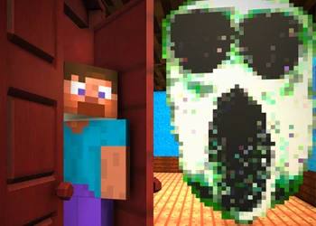 Craft Doors: Horror Run - Free action game online at plotygames