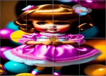 Creepy Doll Photo Block Blitz - Free brain game online at plotygames