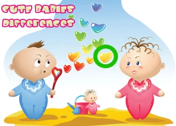 Play Cute Babies Differences online for free at PlotyGames