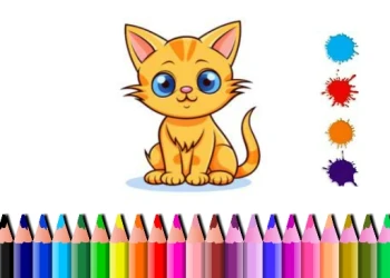 Play Cute Cat Coloring Book online for free at PlotyGames