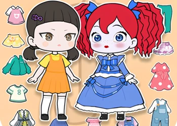 Play Cute Doll Dress Up online for free at PlotyGames