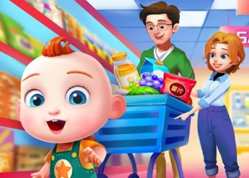 Cute Family Shopping  - Free girls game online at plotygames