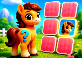 Play Cute Pony Memory Quest online for free at PlotyGames