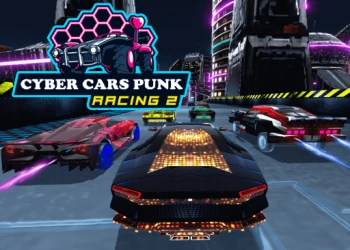 Play Cyber Cars Punk Racing 2 online for free at PlotyGames