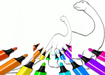 Dinosaur Coloring Pages Kids - Free kids game online at plotygames