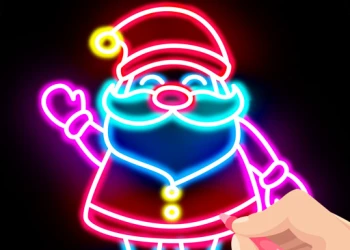 Draw Glow Christmas - Free girls game online at plotygames