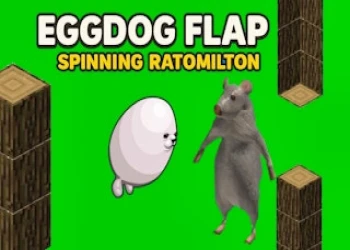 Eggdog Flap Spinning Ratomilton - Free hyper-casual game online at plotygames