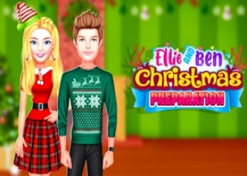 Ellie And Ben Christmas Preparation - Free kids game online at plotygames