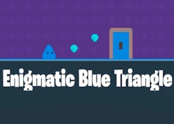 Enigmatic Blue Triangle - Free addictive game online at plotygames