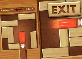 Play EXIT : unblock red wood block online for free at PlotyGames