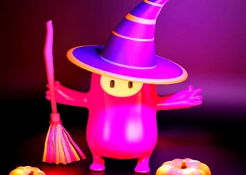 Play Fall Guys Halloween Puzzle online for free at PlotyGames