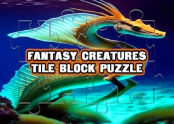 Fantasy Creatures Tile Block Puzzle - Free brain game online at plotygames