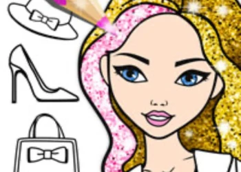 Play Fashion Coloring Glitter online for free at PlotyGames