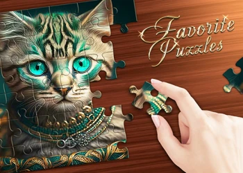 Play Favorite Puzzles: jigsaw game online for free at PlotyGames
