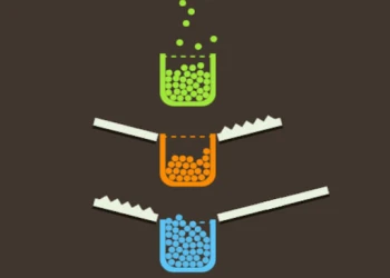 Filled Glass 4 Colors - Free boys game online at plotygames