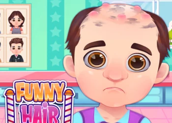 Funny Hair Shop - Free clicker game online at plotygames