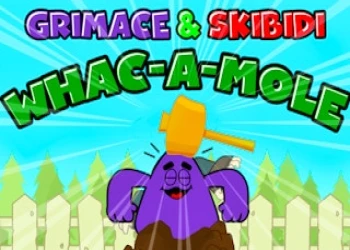 Grimace And Skibidi Whack A Mole - Free action game online at plotygames