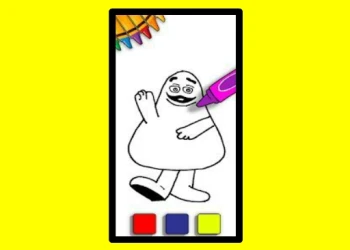 Play Grimace Coloring Book online for free at PlotyGames
