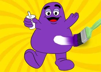 Play Grimace Shake Coloring Book online for free at PlotyGames