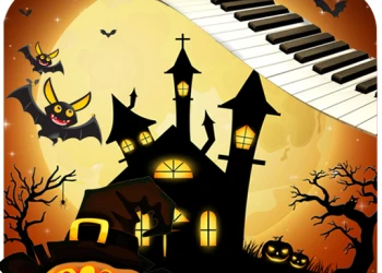 Halloween Piano Tiles - Free stickman game online at plotygames