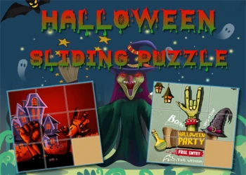 Play Halloween Sliding Puzzle online for free at PlotyGames