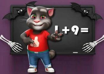 Play Halloween Tom Math Challenge online for free at PlotyGames