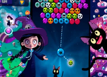 Play Helloween Bubbles Shooter Adventure online for free at PlotyGames