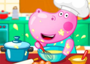 Play Hippo Cooking School: Game for Girls online for free at PlotyGames